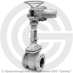 Задвижка стальная фланцевая Ду-150 Ру-16 (Т<425°С) 30с941нж МЗТА с электроприводом ГЗ-А.150/24 (380 В)