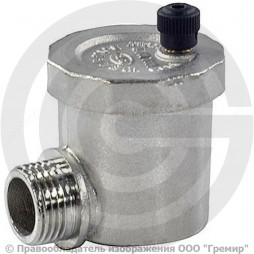 Воздухоотводчик автоматический латунный Ду-15 (1/2") Ру-10 НР (НАР) угловой OR 502