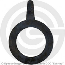 Прокладка фланцевая резиновая ТМКЩ Ду-400 Ру-10 (495х421х4) 4 мм с ушком исп.А ГОСТ 15180-86