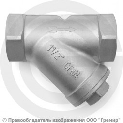 Клапан обратный Y-тип нержавеющий AISI 304 Ду-40 (1 1/2") Ру-40 ВР (ВН) (Т<250°С) NK-YC40/4