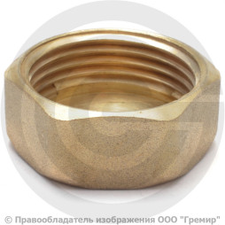 Заглушка латунная ВР (ВН) Ду-15 (1/2") VALFEX