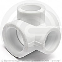 Крестовина PP-R двухплоскостная белая внутренняя пайка Дн 40-25 VALFEX Крестовина PP-R двухплоскостная белая внутренняя пайка Дн 40-25 VALFEX