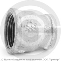 Муфта переходная чугунная оцинкованная ВР (ВН) Ду 25-20 (1"-3/4") Муфта переходная чугунная оцинкованная ВР (ВН) Ду 25-20 (1"-3/4")