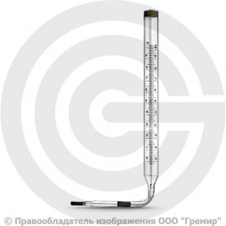 Термометр технический жидкостный ТТЖ-М угловой от -35 до +50°C, ножка 104 мм