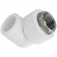 Угольник PP-R комбинированный под ключ белый ВР (ВН) Дн 40-1 1/4" RTP (РосТурПласт) Угольник PP-R комбинированный под ключ белый ВР (ВН) Дн 40-1 1/4" RTP (РосТурПласт)