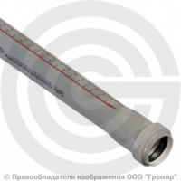 Труба PP-H канализационная серая Дн 110х2,7 безнапорная L=4м в/к Ostendorf HT HTEM Труба PP-H канализационная серая Дн 110х2,7 безнапорная L=4м в/к Ostendorf HT HTEM