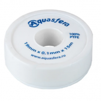 Лента ФУМ PTFE 6020 12ммх0,1ммх10м катушка среда: вода Aquasfera Лента ФУМ PTFE 6020 12ммх0,1ммх10м катушка среда: вода Aquasfera