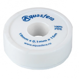 Лента ФУМ PTFE 6020 12ммх0,1ммх10м катушка среда: вода Aquasfera