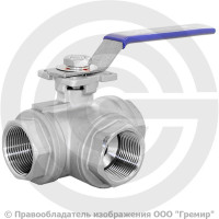 Кран нержавеющий AISI 304 (CF8) трехходовой L-тип Ду- 8 (1/4") Ру-40 ВР (ВН) муфтовый NK-BTl8/4 Кран нержавеющий AISI 304 (CF8) трехходовой L-тип Ду- 8 (1/4") Ру-40 ВР (ВН) муфтовый NK-BTl8/4