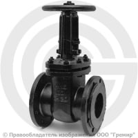 Задвижка чугунная фланцевая Ду-100 Ру-16 (Т<225°С) 30ч6бр ЛМЗ Задвижка чугунная фланцевая Ду-100 Ру-16 (Т<225°С) 30ч6бр ЛМЗ