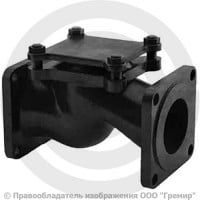 Клапан обратный подъемный чугунный фланцевый Ду-32 Ру-25 (Т<225°С) 16кч9п Луидор