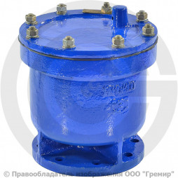 Вантуз автоматический однокамерный чугунный фланцевый Ду-100 Ру-10 Завод им. Гаджиева В6