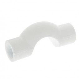 Скоба PP-R белая внутренняя пайка Дн 32 обводная с муфтами VALFEX