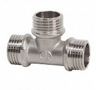 Тройник латунный НР (НАР) Ду-20 (3/4") никель SantechSystems Тройник латунный НР (НАР) Ду-20 (3/4") никель SantechSystems