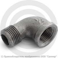 Угольник чугунный ВР-НР (ВН-НАР) Ду 15 (1/2") Угольник чугунный ВР-НР (ВН-НАР) Ду 15 (1/2")