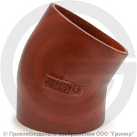 Отвод чугунный безраструбный SML Ду 100 30гр Китай Отвод чугунный безраструбный SML Ду 100 30гр Китай