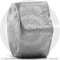 Заглушка чугунная оцинкованная ВР (ВН) Ду 32 (1 1/4")