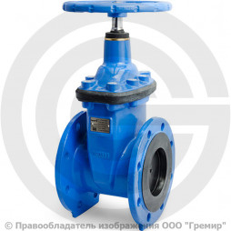 Задвижка чугунная фланцевая Ду-125 Ру-10/16 (Т<110°С) VOC4241C Tecofi