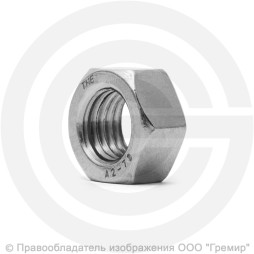Гайка нержавеющая A2 М30 DIN 934