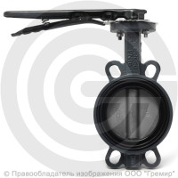 Затвор дисковый поворотный межфланцевый Ду-250 Ру-16 NBR с нержавеющим диском Benarmo Затвор дисковый поворотный межфланцевый Ду-250 Ру-16 NBR с нержавеющим диском Benarmo