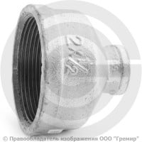 Муфта переходная чугунная оцинкованная ВР (ВН) Ду 50-15 (2"-1/2") Муфта переходная чугунная оцинкованная ВР (ВН) Ду 50-15 (2"-1/2")