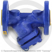 Фильтр магнитный сетчатый Y-образный чугунный фланцевый Ду-65 Ру-16 (Т<300°С) Zetkama 821A Фильтр магнитный сетчатый Y-образный чугунный фланцевый Ду-65 Ру-16 (Т<300°С) Zetkama 821A