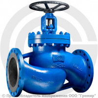 Клапан запорный стальной фланцевый Ду-40 Ру-40 (Т<400°С) сальниковый KV40 Гранвент