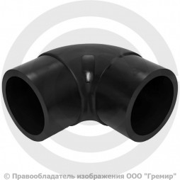 Отвод ПЭ100 спигот Дн 160 90гр Ру-16 SDR11