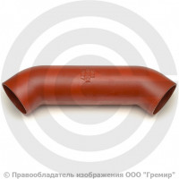 Отвод чугунный безраструбный SML Ду 125 88гр с успокоительным участком Китай Отвод чугунный безраструбный SML Ду 125 88гр с успокоительным участком Китай