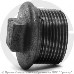 Заглушка чугунная НР (НАР) Ду 25 (1")