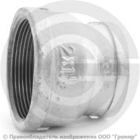 Муфта переходная чугунная оцинкованная ВР (ВН) Ду 50-40 (2"-1 1/2") Муфта переходная чугунная оцинкованная ВР (ВН) Ду 50-40 (2"-1 1/2")