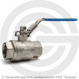 Кран нержавеющий AISI 316 (CF8M) Ду-8 (1/4") Ру-63 ВР (ВН) муфтовый полнопроходной АДЛ BV15