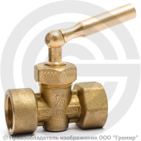 Кран трехходовой для манометра Ду-15 Ру-16 ВР (ВН) G1/2"-G1/2" без фланца с ручкой Icma 151 Кран трехходовой для манометра Ду-15 Ру-16 ВР (ВН) G1/2"-G1/2" без фланца с ручкой Icma 151