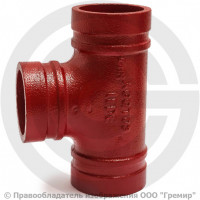 Тройник короткий под муфту грувлок Ду-50 (Дн 60) Ру-20 XGQT03 Тройник короткий под муфту грувлок Ду-50 (Дн 60) Ру-20 XGQT03