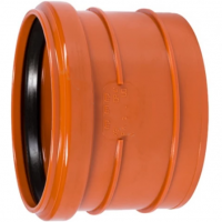 Муфта НПВХ (ПВХ) насадная коричневая Дн 110 б/нап в/к п/клей Ostendorf KGAM Муфта НПВХ (ПВХ) насадная коричневая Дн 110 б/нап в/к п/клей Ostendorf KGAM