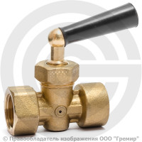 Кран трехходовой для манометра Ду-15 Ру-16 ВР (ВН) G1/2"-G1/2" без фланца с ручкой Icma 158 Кран трехходовой для манометра Ду-15 Ру-16 ВР (ВН) G1/2"-G1/2" без фланца с ручкой Icma 158