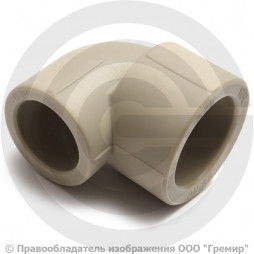 Угольник PP-R переходной серый Дн 25-20 VALFEX