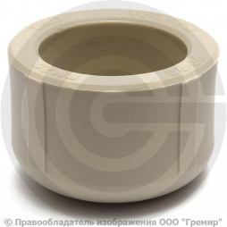 Заглушка (пробка) PP-R серая внутренняя пайка Дн 63 VALFEX