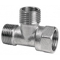 Тройник латунный НР-НР-ВР (НАР-НАР-ВН) Ду-15 (1/2") никель SantechSystems Тройник латунный НР-НР-ВР (НАР-НАР-ВН) Ду-15 (1/2") никель SantechSystems