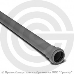 Труба PP-H канализационная серая Дн 32х1,8 безнапорная L=0,25м в/к RTP (РосТурПласт)