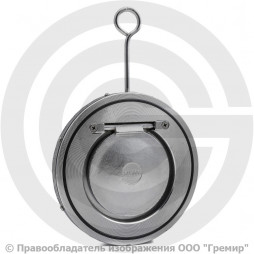 Клапан обратный одностворчатый стальной межфланцевый Ду-200 Ру-16 (Т<110°С) диск оцинк CB5440 Tecofi