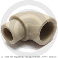 Угольник PP-R серый внутренняя-наружная пайка Дн 20 VALFEX