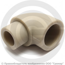 Угольник PP-R серый внутренняя-наружная пайка Дн 20 VALFEX