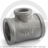 Тройник переходной чугунный ВР (ВН) Ду 25-15 (1"-1/2") Тройник переходной чугунный ВР (ВН) Ду 25-15 (1"-1/2")