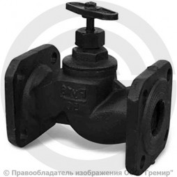 Клапан запорный чугунный фланцевый Ду-65 Ру-16 (Т<225°С) 15ч14п
