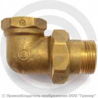 Американка (соединитель) латунная угловая ВР-НР (ВН-НАР) Ду-15 (1/2") Giacomini Американка (соединитель) латунная угловая ВР-НР (ВН-НАР) Ду-15 (1/2") Giacomini