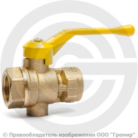 Кран газ трехходовой для манометра Ду-15 Ру-16 ВР (ВН) G1/2"-М20х1,5 без фланца с ручкой Цветлит Кран газ трехходовой для манометра Ду-15 Ру-16 ВР (ВН) G1/2"-М20х1,5 без фланца с ручкой Цветлит