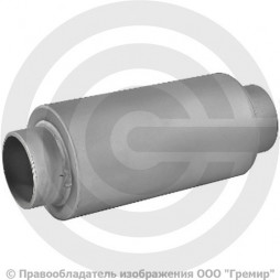 Компенсатор сильфонный осевой многослойный с кожухом и внутренним экраном Ду-40 Ру-16 L=285мм под приварку патрубки сталь DEK multilayer Hortum