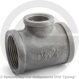 Тройник переходной чугунный ВР (ВН) Ду 32-20 (1 1/4"-3/4")