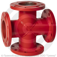 Крест фланцевый КФ стальной Ду 350-150 Ру-10 КЗСД Крест фланцевый КФ стальной Ду 350-150 Ру-10 КЗСД